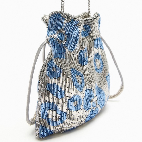 Zara Handbags - Zara limited edition beaded bucket bag you can’t miss